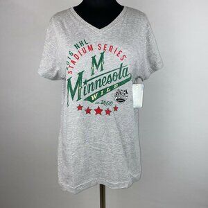 NHL Minnesota Wild T-Shirt Ladies L 2016 Stadium Series Hockey Team Sports Fan